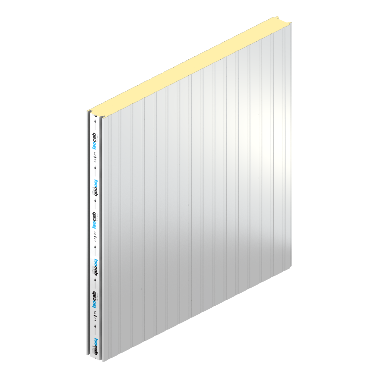 industrial ind insulated panel ribbed profile